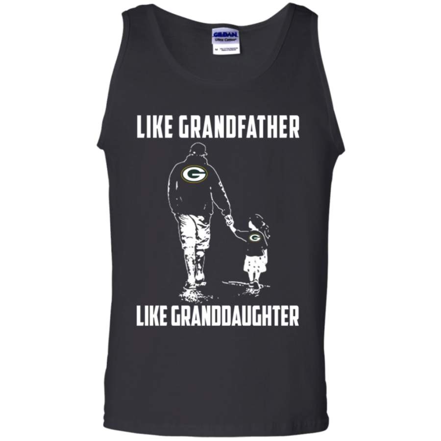 Perfect Green Bay Packers Like GrandFather Like GrandDaughter t shirt Cotton Tank Top