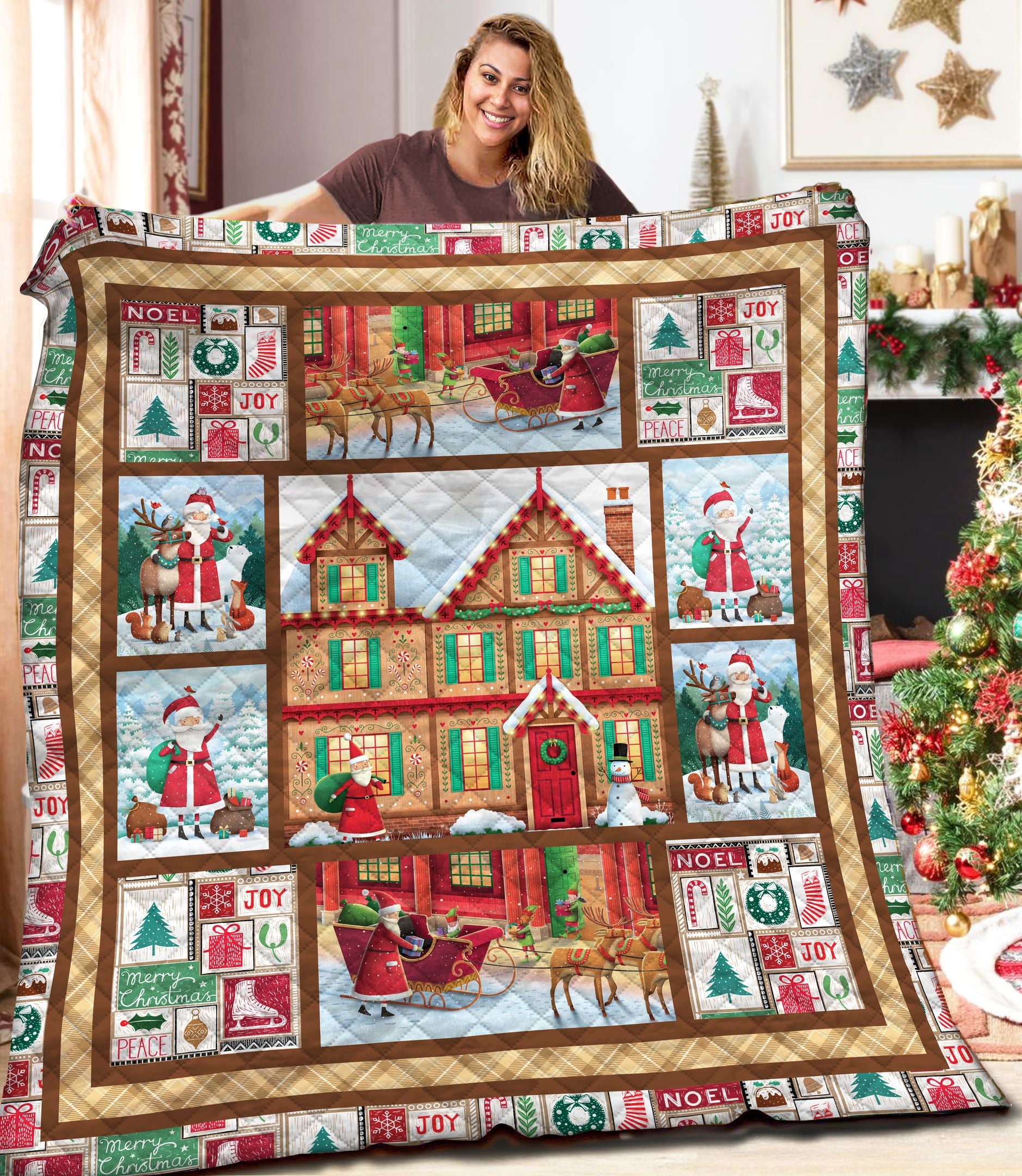 Christmas Aaa101102Ta Quilt Blanket