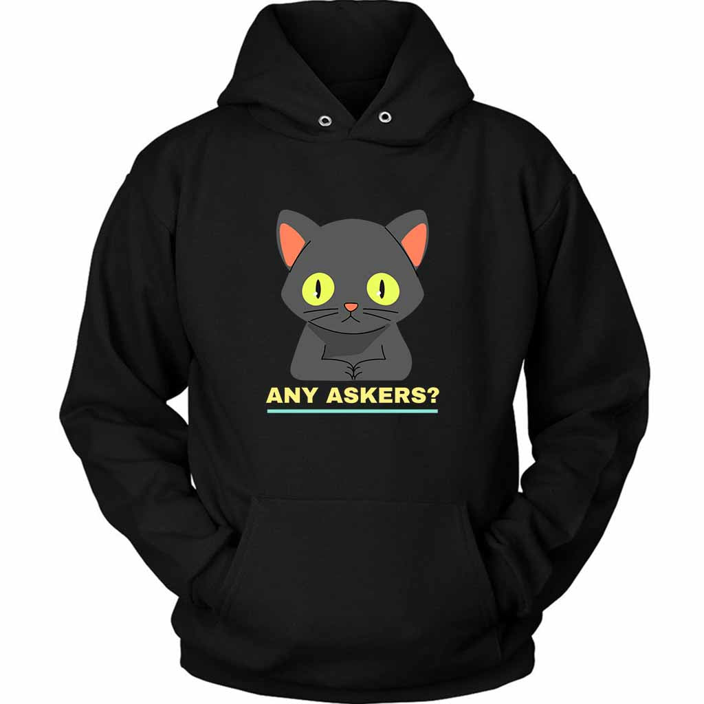 Any Askers Cat Kitten Meouw Overcome Unisex Hoodie