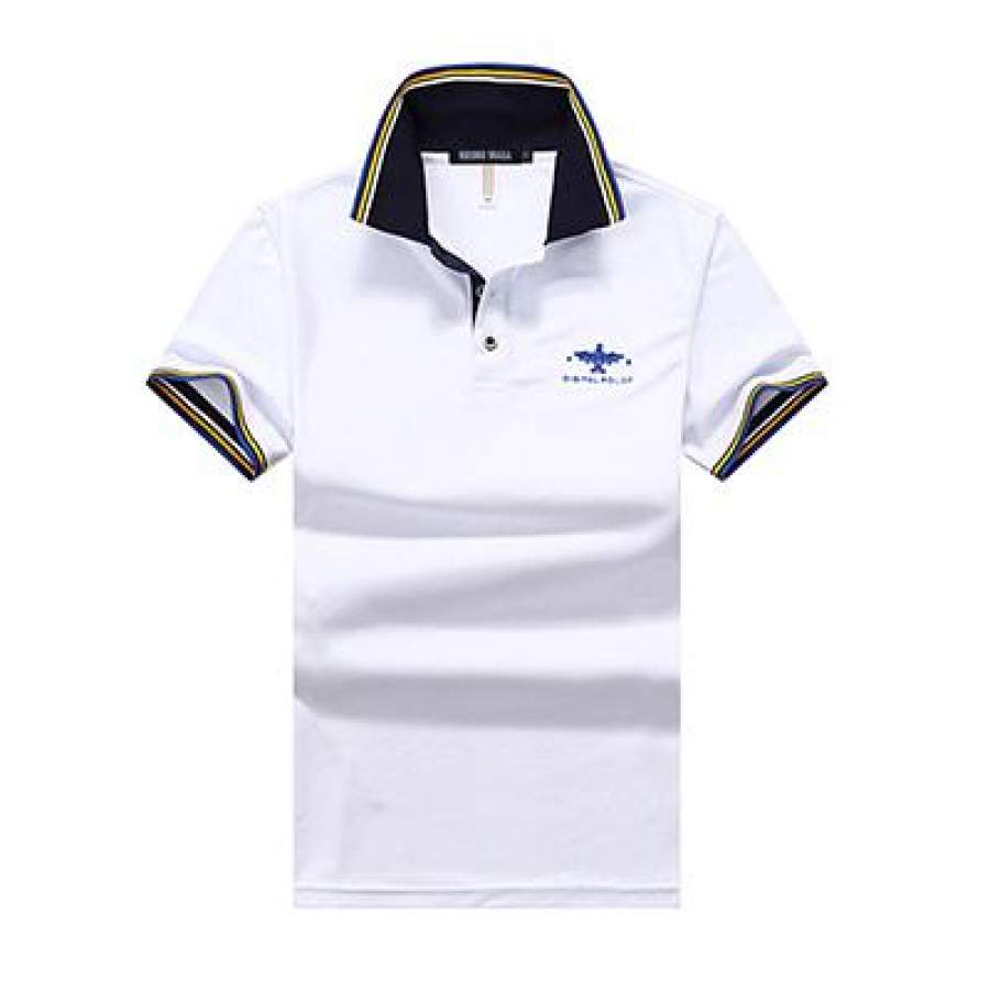 Cotton Solid Casual Polo For Men Spring Summer Short Sleeve Anime Shirt Men'S Jersey Camisas Polo Shirts