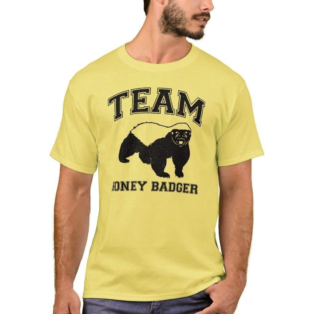 Zazzle Men’s Basic T-Shirt, Team Honey Badger T-Shirt, Athletic Orange XXL