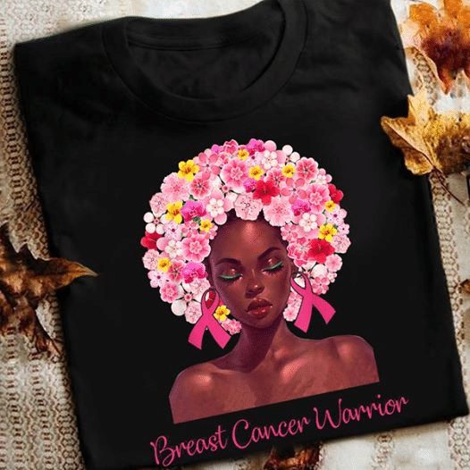 Juneteenth Freedom Day Liberation Day Gift Black Queen Breast Cancer Awarenes Flower T Shirt Hoodie Sweater  Size S-5Xl