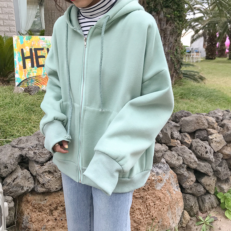 2020 Women’s Sweatshirts Japanese Harajuku Ulzzang Casual Loose Solid Color Sweatshirt Female Korean Kawaii Clothing For Women alx