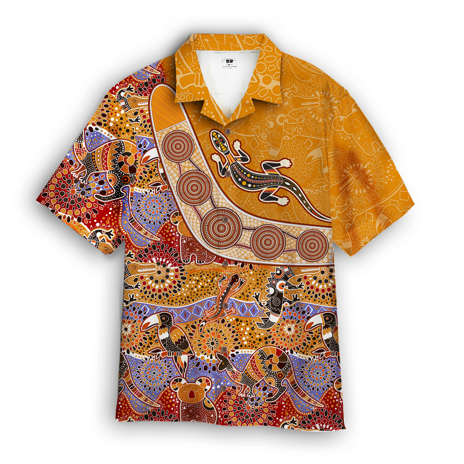 Aboriginal Style Hawaiian Shirt  | For Men & Women |  Wt5891