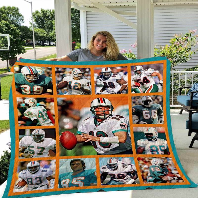 Miami Dolphins Legends Blanket N2906 Quilt