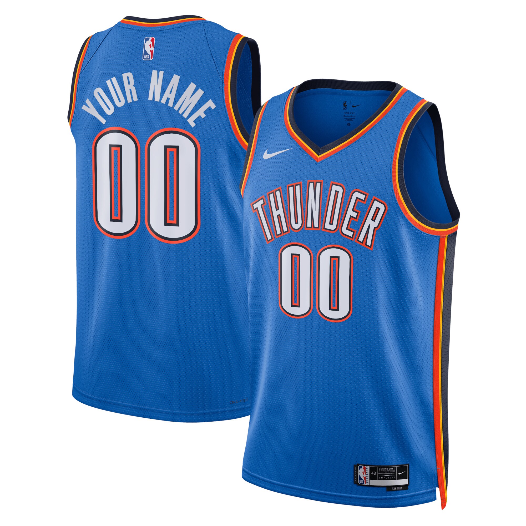 Oklahoma City Thunder Icon Swingman Jersey – Custom – Unisex