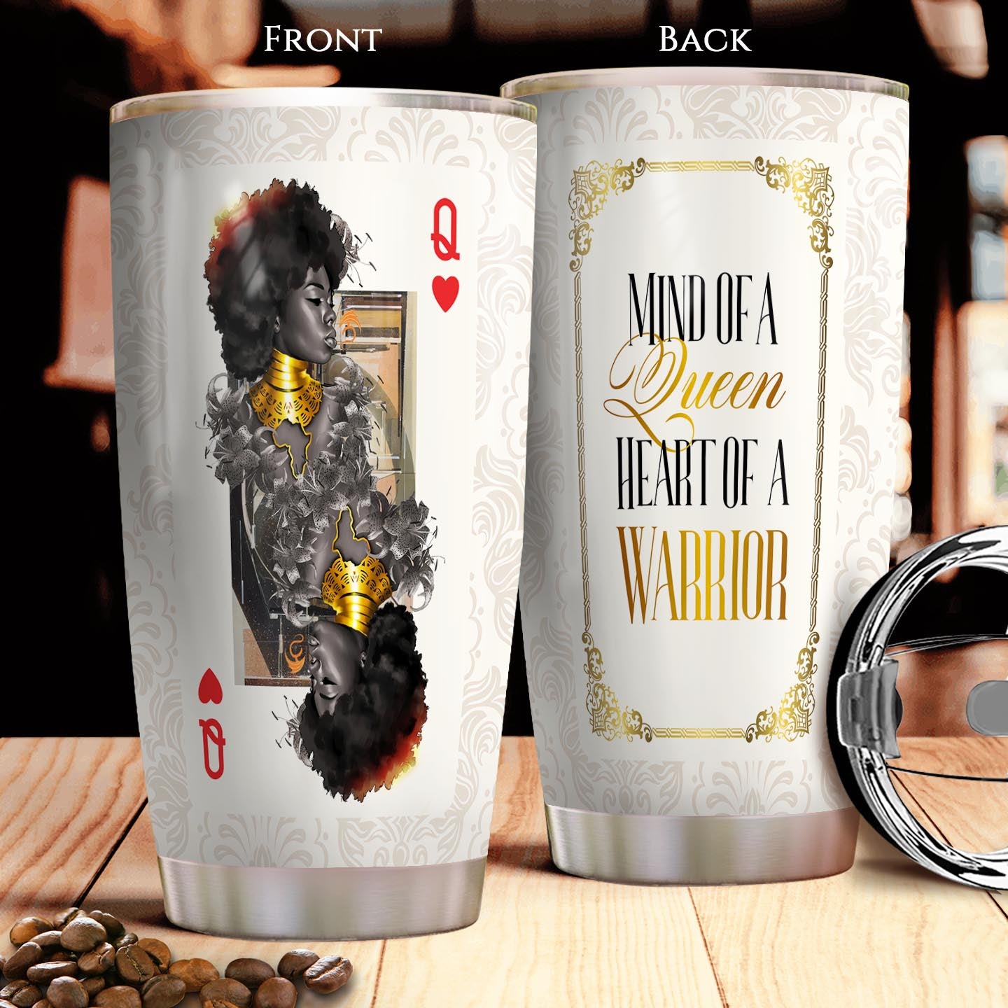 Black Queen   Stainless Steel Tumbler