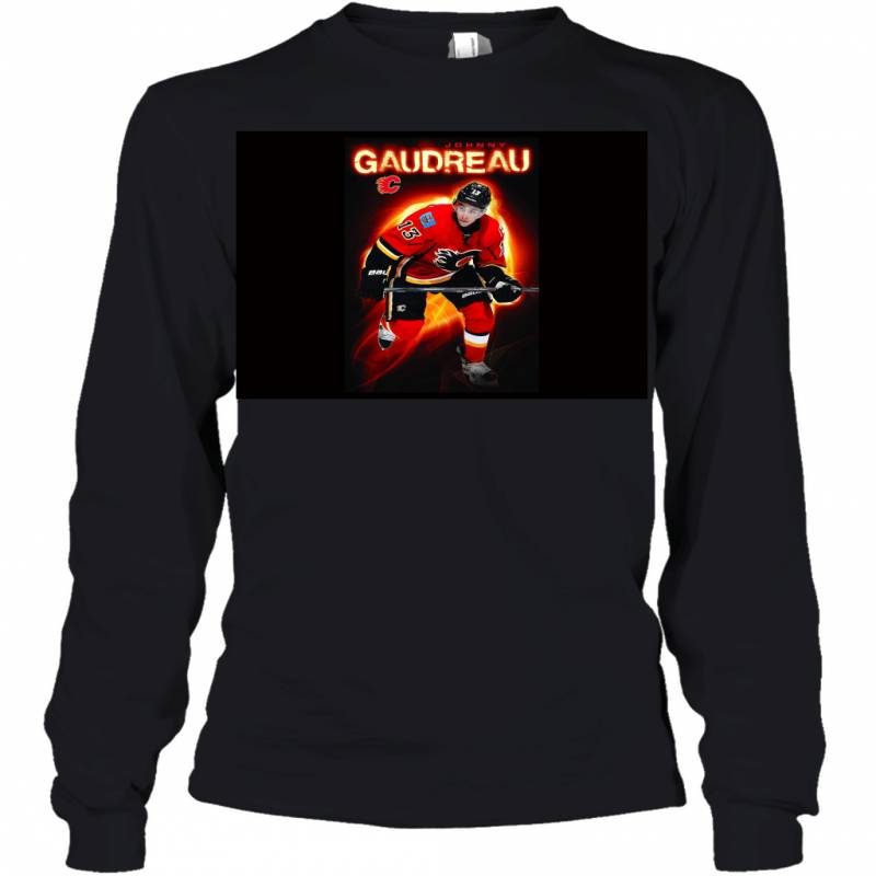 International Calgary Flames Johnny Gaudreau Premium Wall Youth Long Sleeve