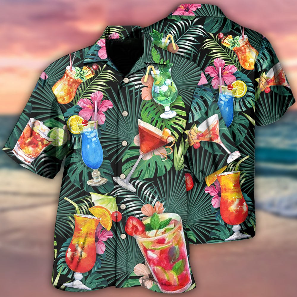 Cocktail Tequila Tropical Leaf Hawaii Shirt Ha108965