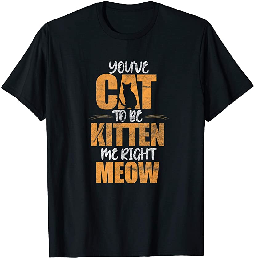 You’ve Got To Be Kitten Me Cat Meow Funny Pet Owner Vintage T-Shirt