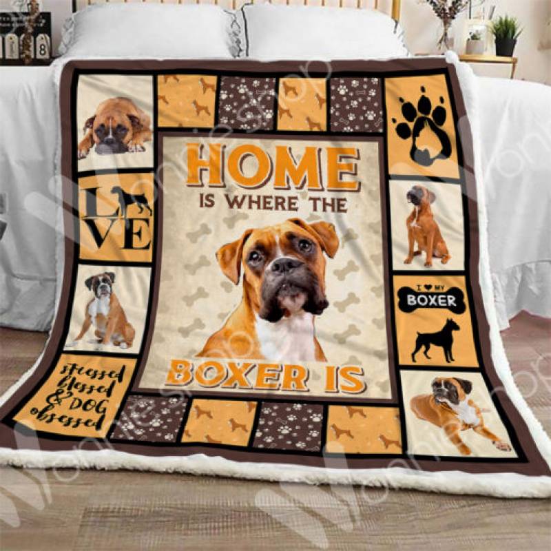 Boxer Dog Sherpa Blanket OCT3001 67O31