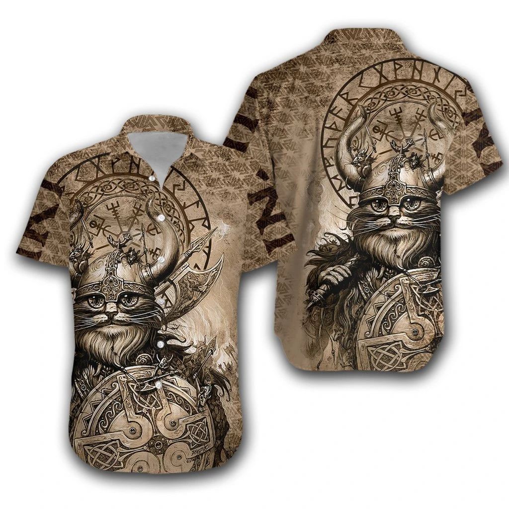 Classic Cat Viking Hawaii Shirt Unisex Adult Ha17110