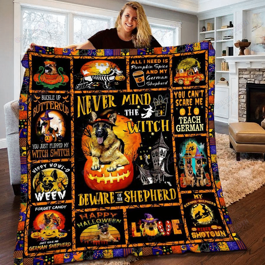 German Shepherd Halloween Quilt Blanket Tv056042