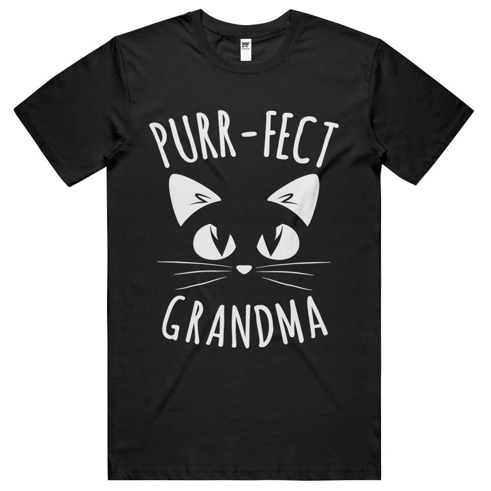 Purr-Fect Grandma Fur Mom Cute Cat Lover Animal Gift T Shirts