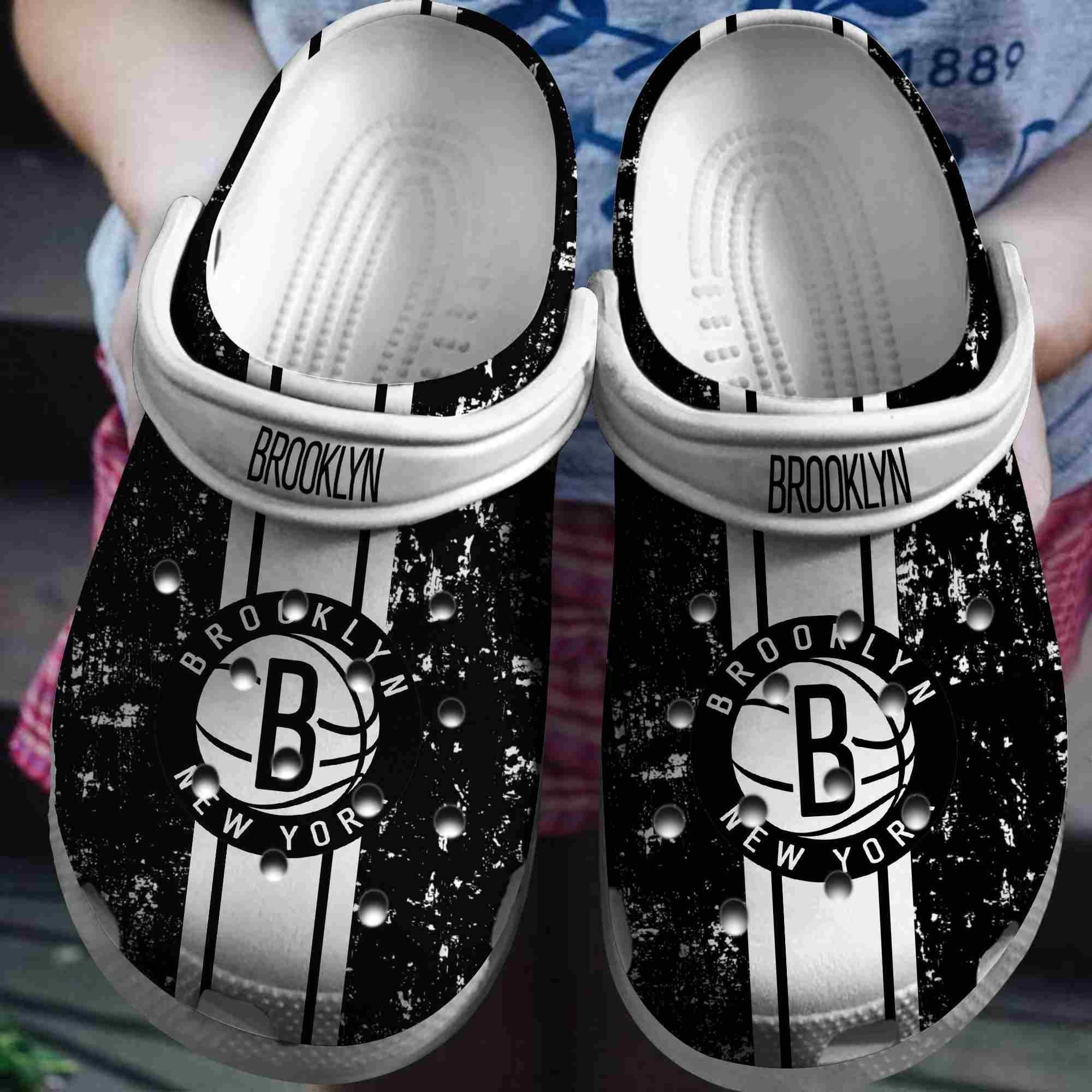 Brooklyn New York Basketball Club Crocss Shoes Comfortable Crocband Clogs For Men Women