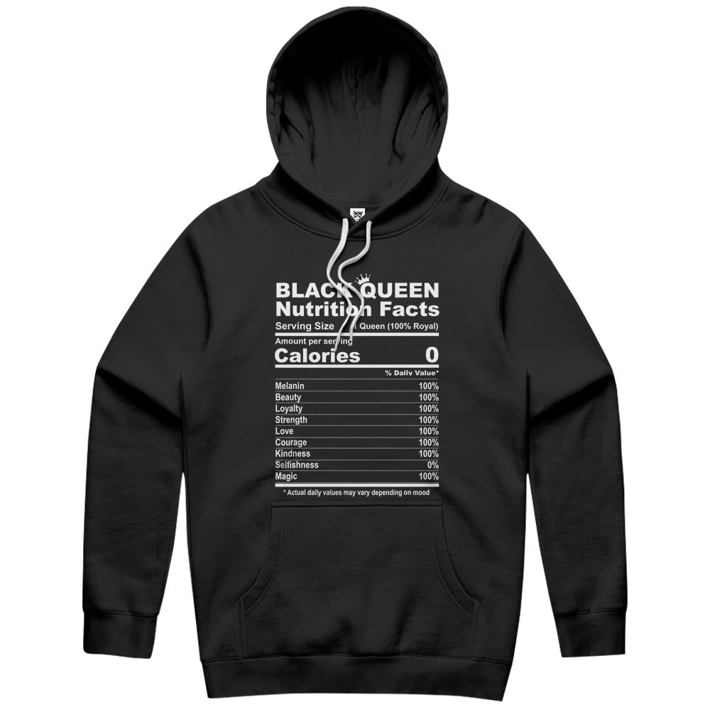 Nutritional Facts Shirt, Nutritional Facts Hoodie, Black Queen Nutrition Facts, Black Queen Nutritional Facts Black Women Hoodie