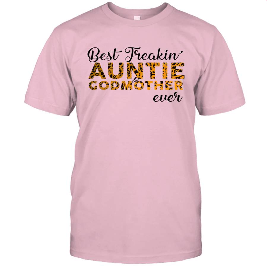 Leopard Best Freakin’ Auntie And Godmother Ever Shirt