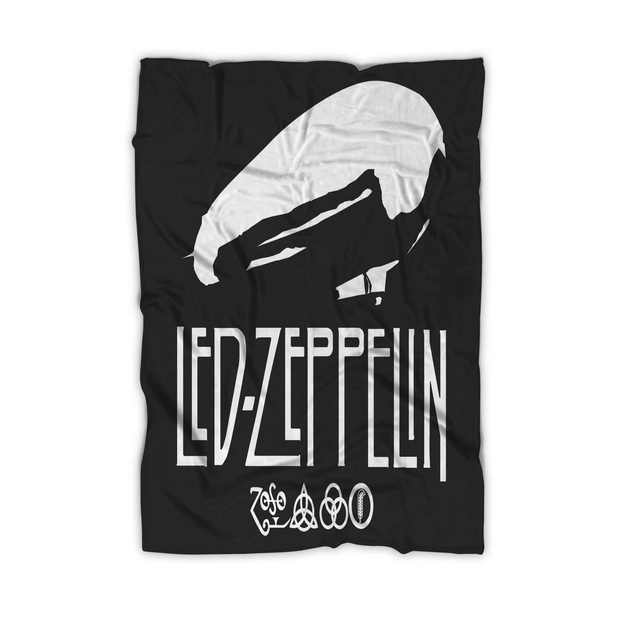 Led Zeppelin Mothership Black N White Blanket