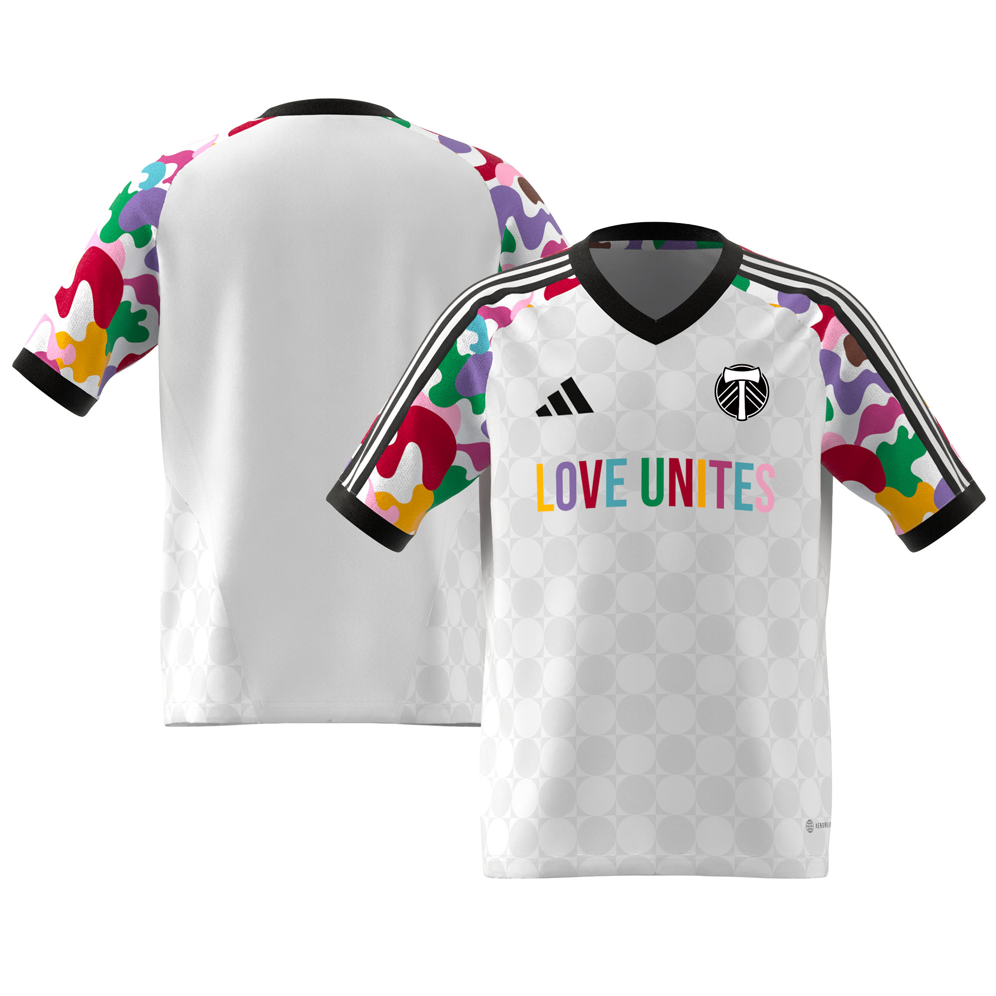 Portland Timbers Youth 2023 Pride Pre-Match Top – White