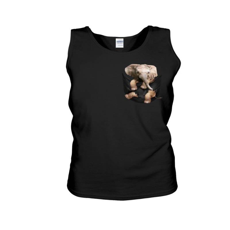 Lovely Phone Case With Elephant In Pocket Gift For Elephant Lovers Unisex Tank Top