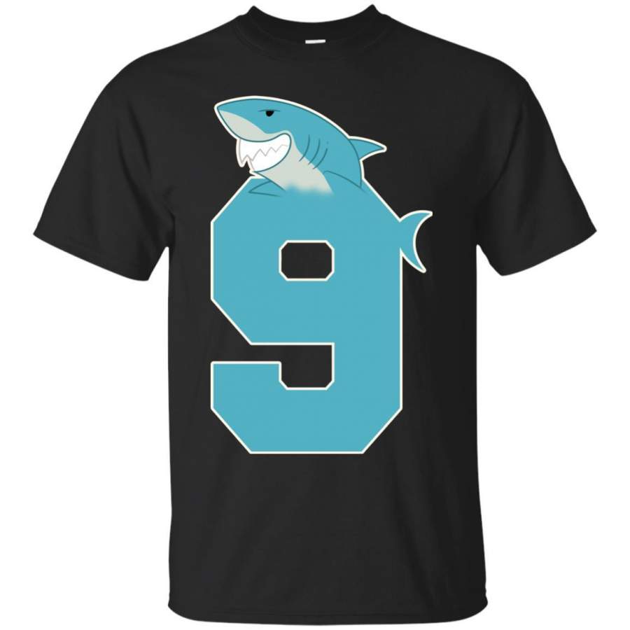 9th Birthday Shark Party Shirt