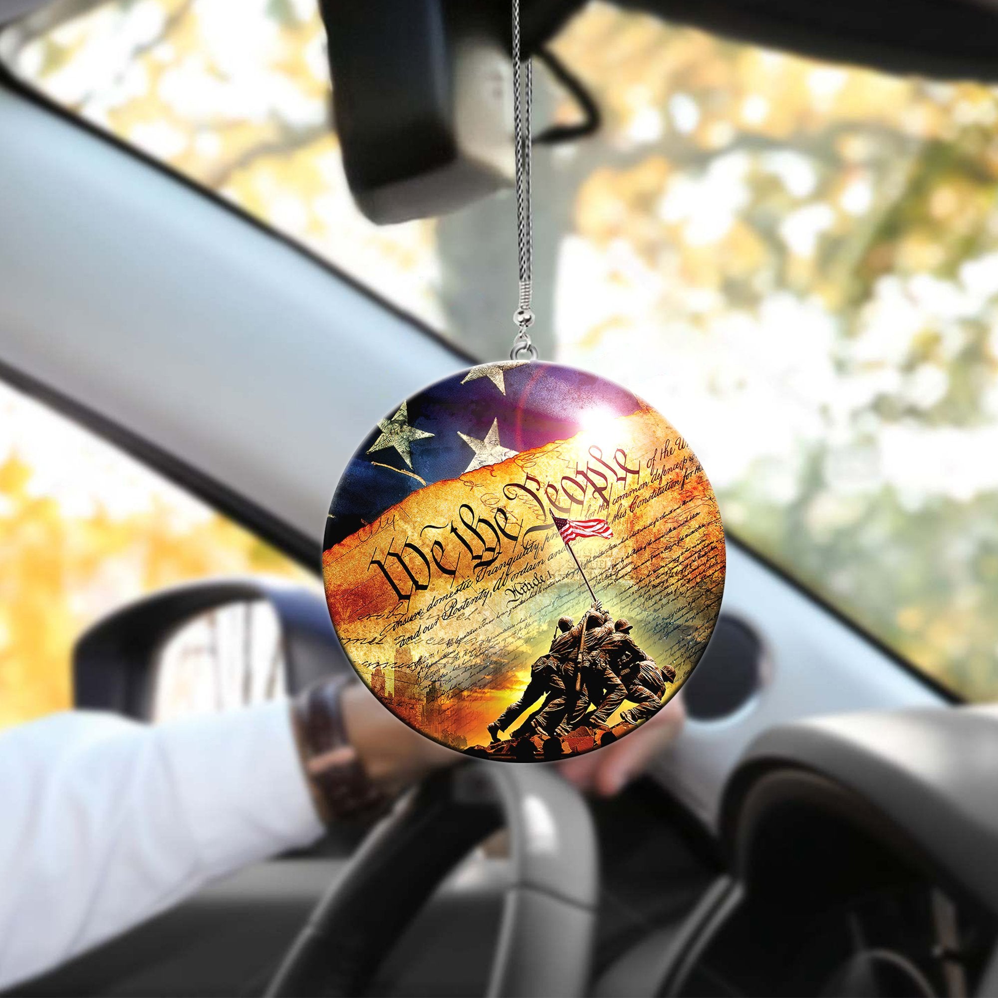 Us Veteran Unique Design Car Hanging Ornament