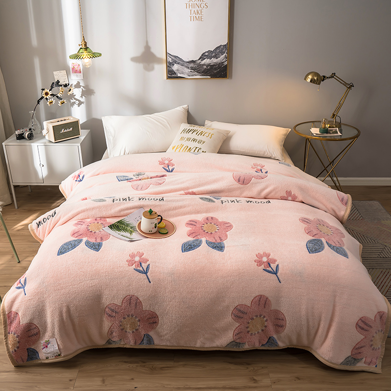 Blanket Single Twin Queen King Air Conditioner Is Close-fitting To Keep Warm and Comfortable Coral Flannel Bed Linen Essential alx