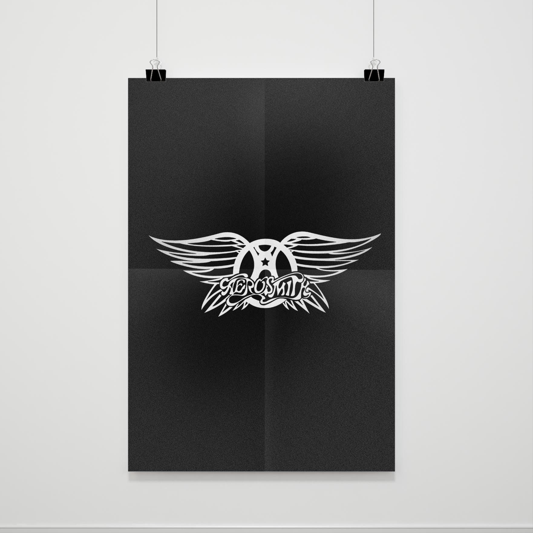 Vintage 90’S Aerosmith Rock Band Music Logo Poster