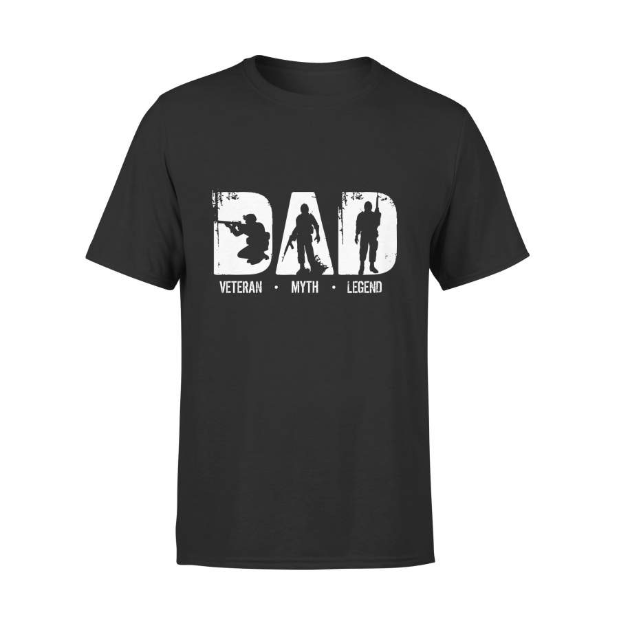 YOLOstuff Mens Dad Veteran Myth Legend Shirt, Dad Veteran TShirt T-shirt