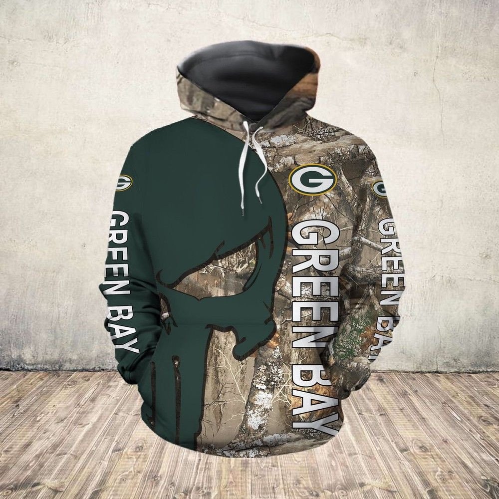 Green Bay Packers Realtree Camo 63 Unisex 3D Hoodie Gift For Fans