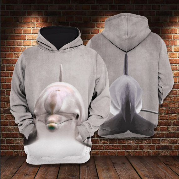 Funny Dolphin All Over Print Dolphin Lover Gifts Us Unisex Size Hoodie