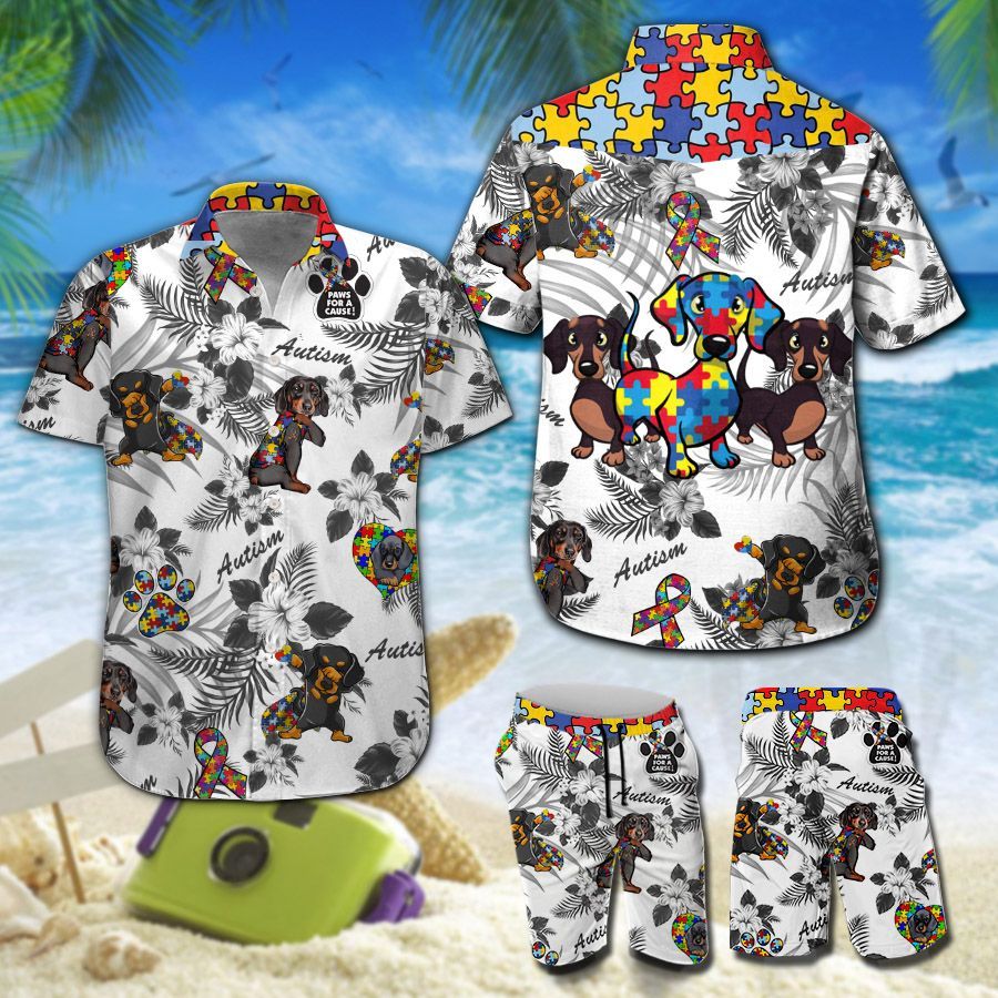 Dachshund Autism Hawaii Shirt 205 Ha12322