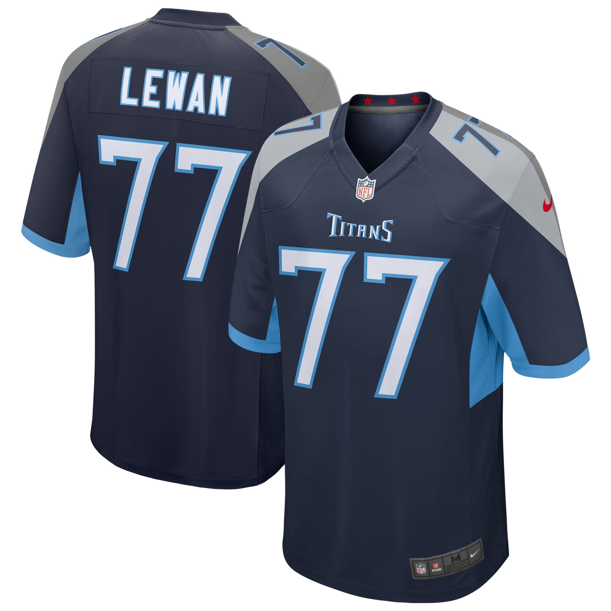 Taylor Lewan Tennessee Titans Game Jersey – Navy NFL