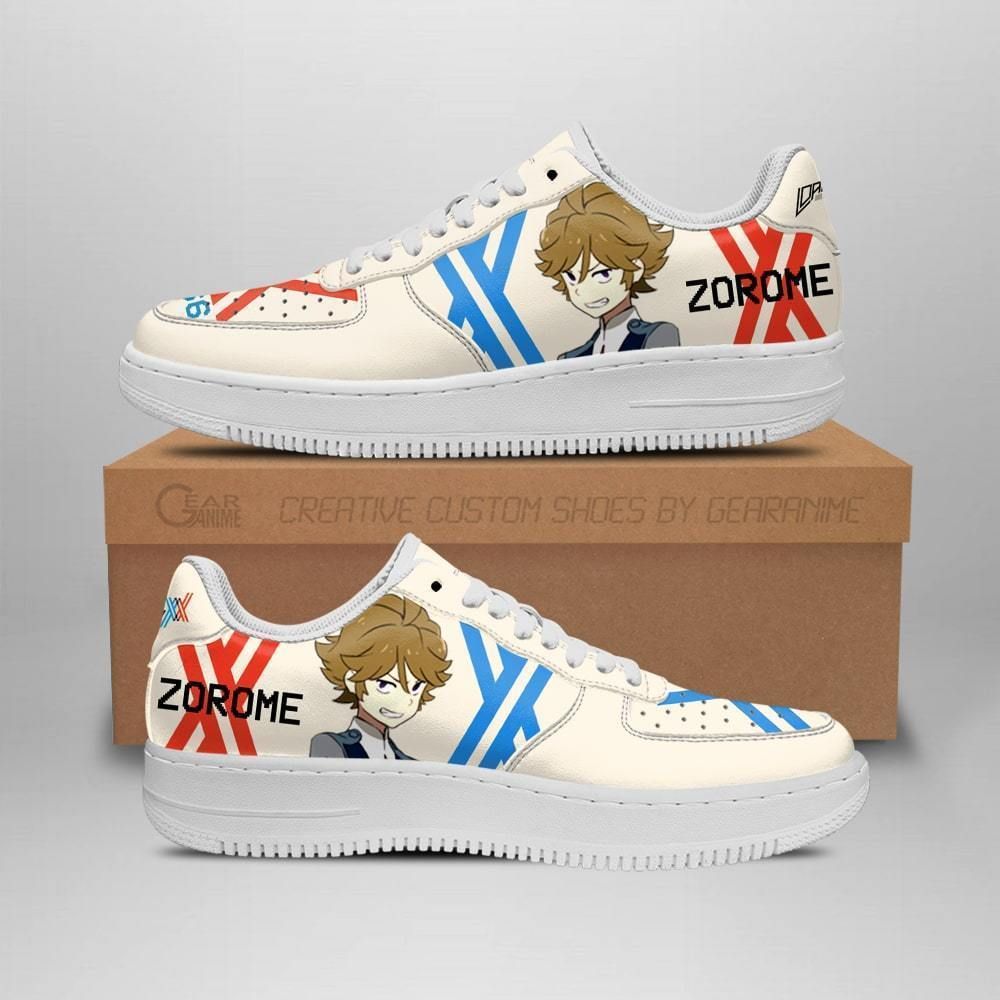 Darling In The Franxx Code 666 Zorome Air Force Shoes Sneakers Custom Anime