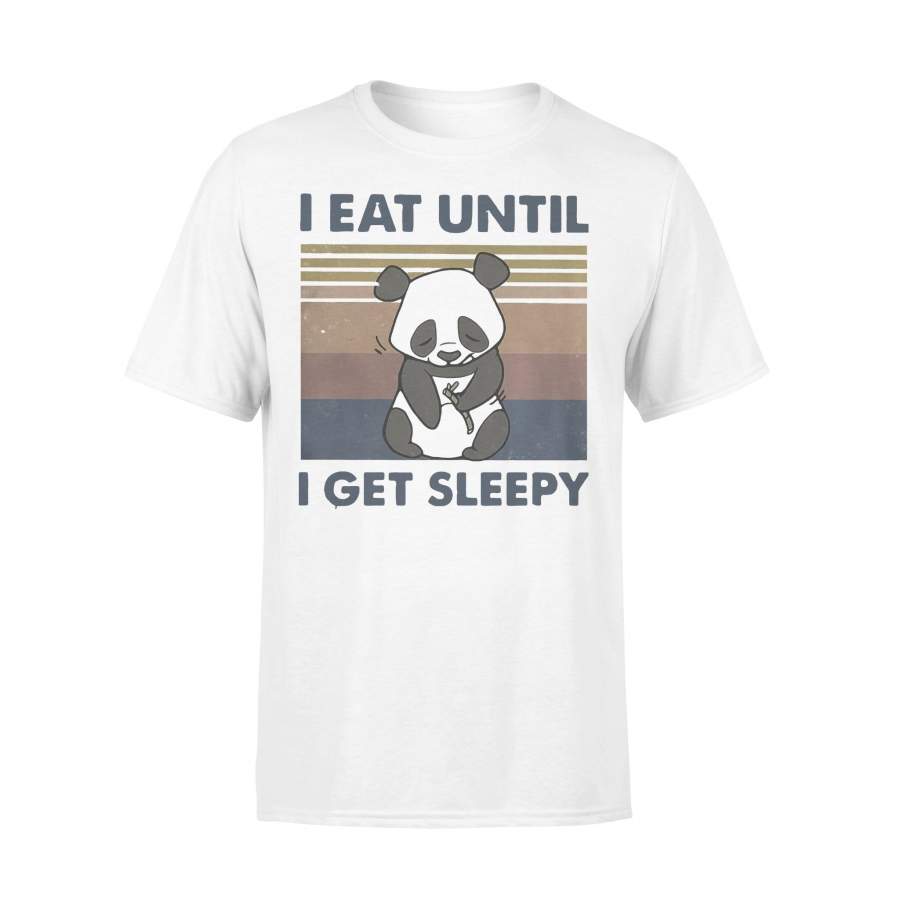 Panda I Eat Until I Get Sleepy Vintage T-shirt