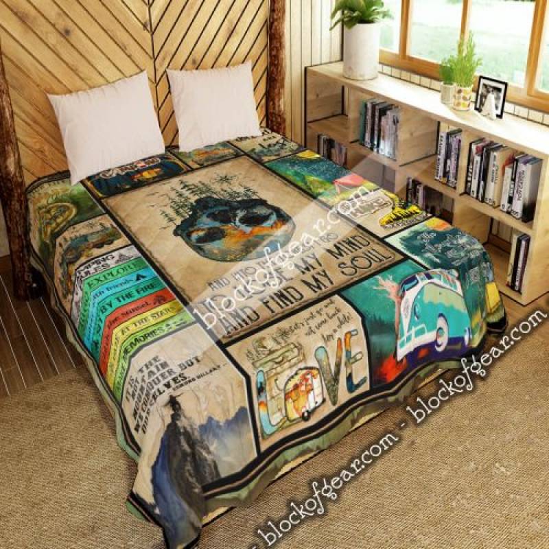 And Into The Forest I Go To Lose My Mind, Camping – Hiking – Skull  Quilt Blanket MLH752  Block Of Gear™