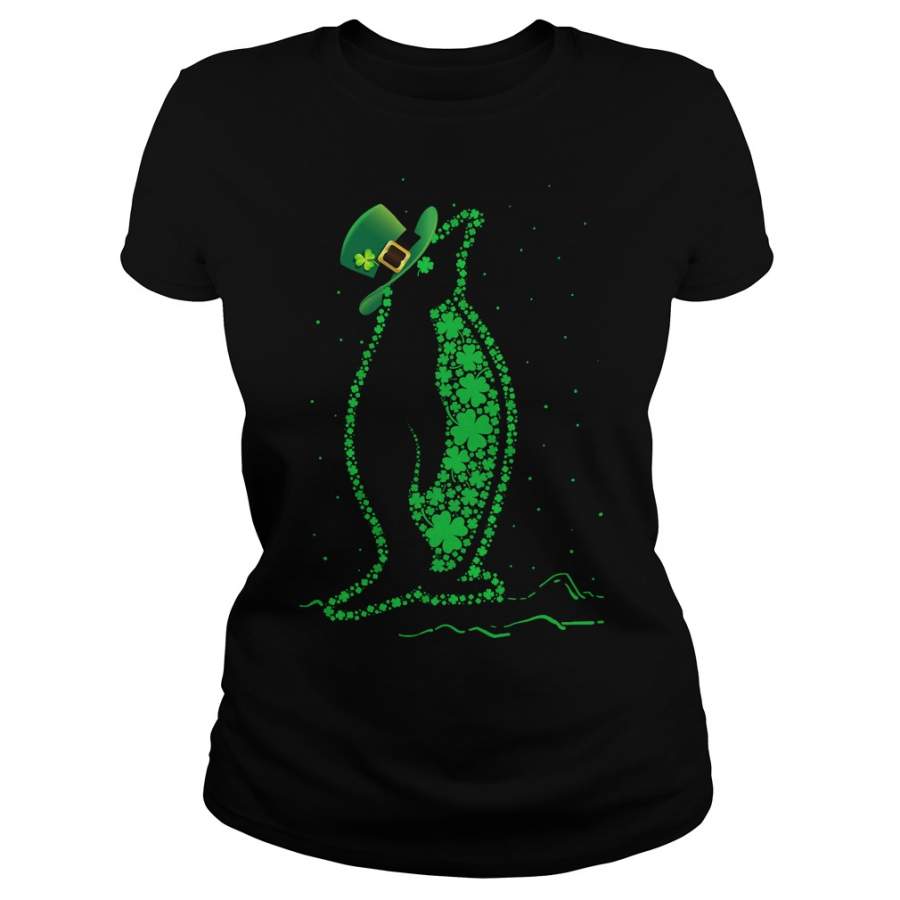 St. Patrick’s Day Penguin Ladies-T-Shirt – 2019