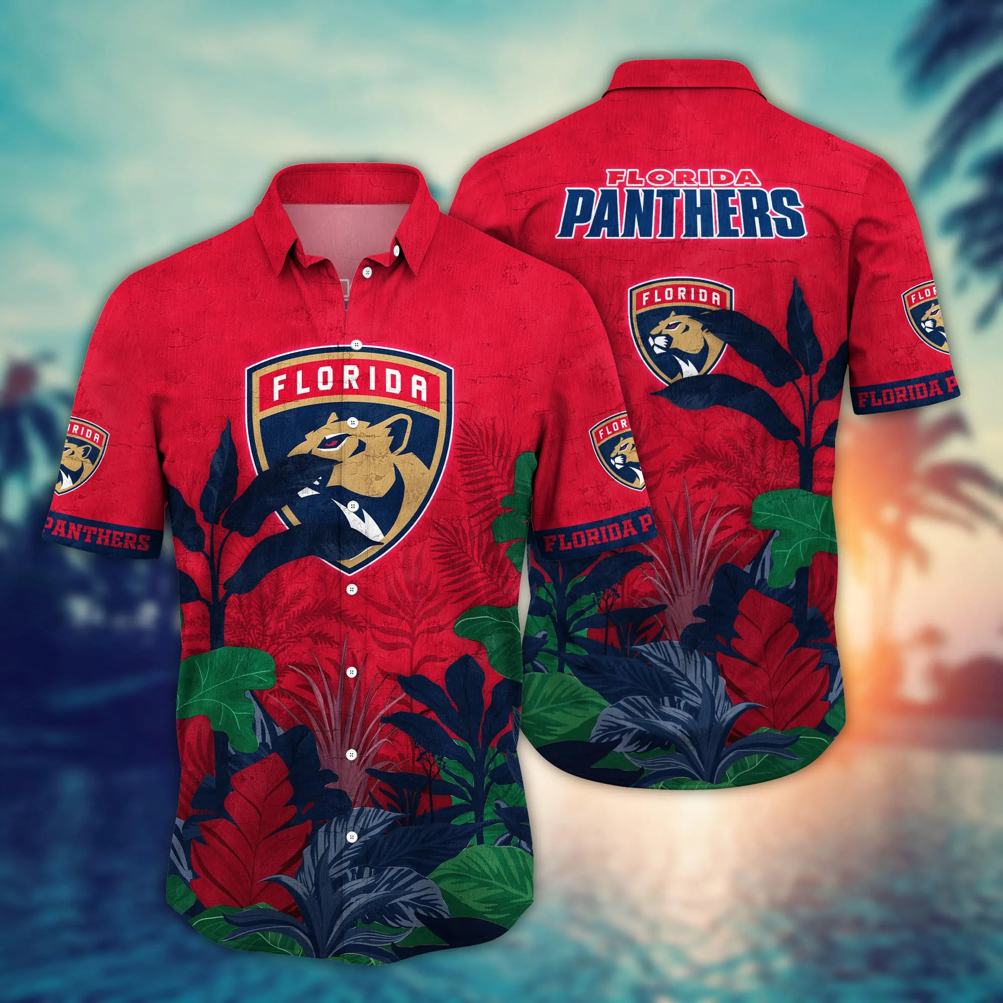 Florida Panthers Nhl Hawaiian Shirt Shorts Aloha Shirt