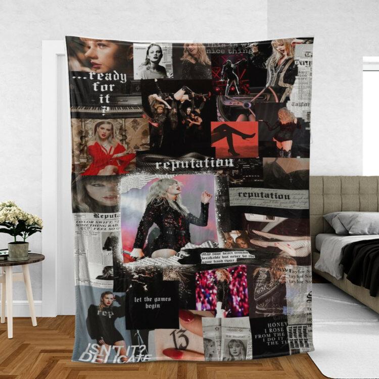 Taylor Swift Fan Gift, Taylor Swift Reputation Comfy Sofa Throw Blanket Gift