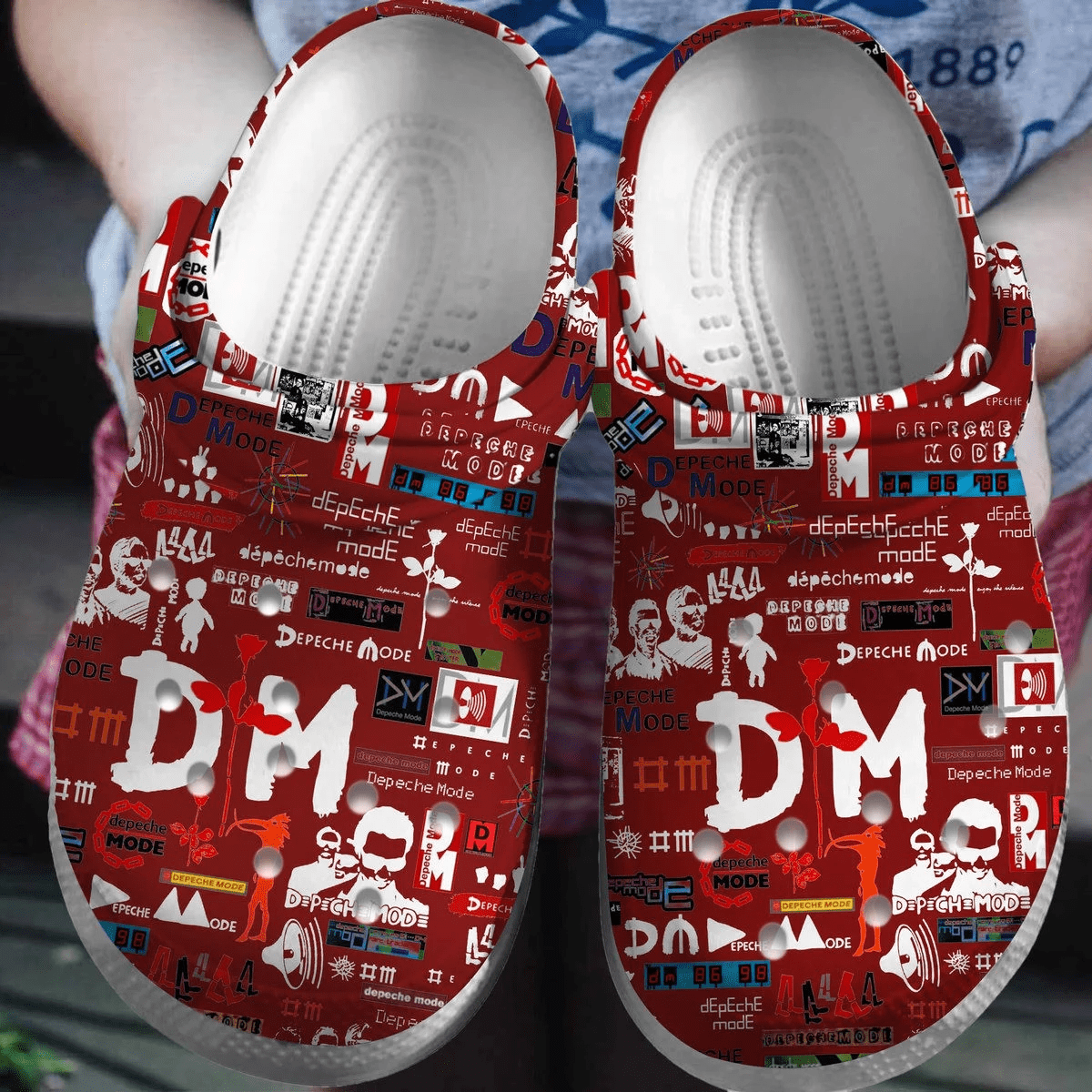 Depeche Mode Music Band Crocs Crocband Clogs Shoes Comfortable For Men Women and Kids