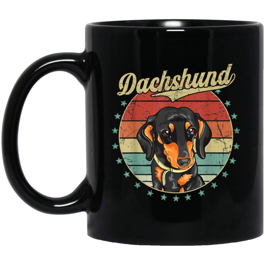 Dachshund Lover Vintage Style Gift Dog Dad Dog Mom Mug