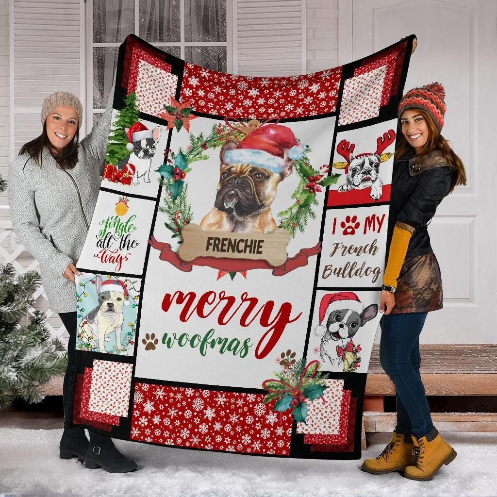 French Bulldog Blanket, Christmas Gift, Dog Lover Blanket