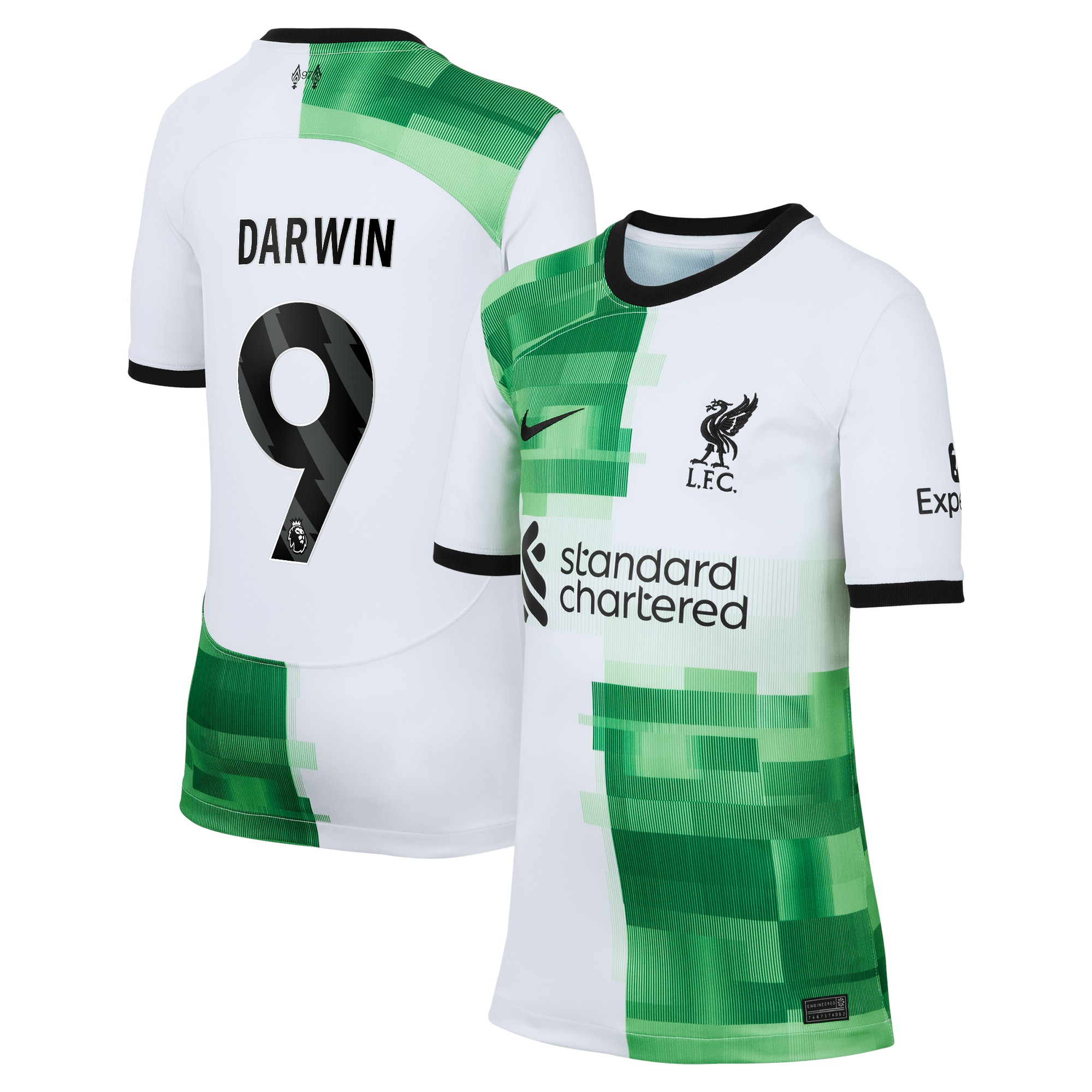 Darwin Núñez Liverpool Youth 2023/24 Away Replica Jersey – White