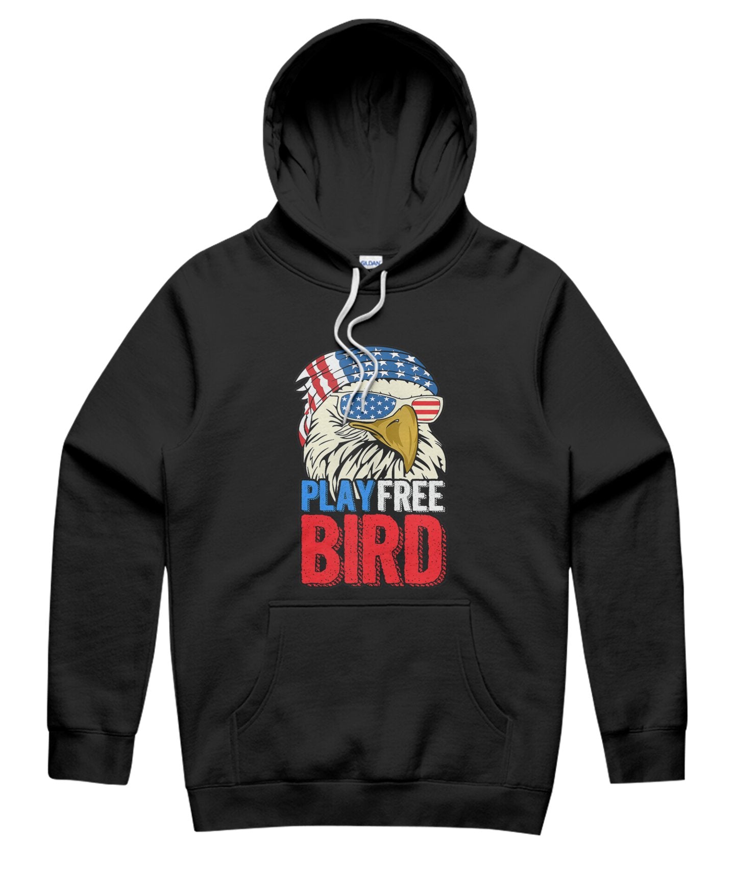 4Th Of July American Flag Bald Eagle Mullet Play Free Bird Tank Top Unisex Hoodie