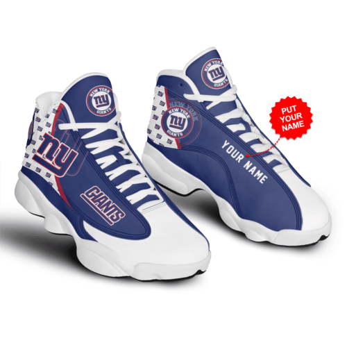 New York Giants Air Jordan 13 Shoes Personalized