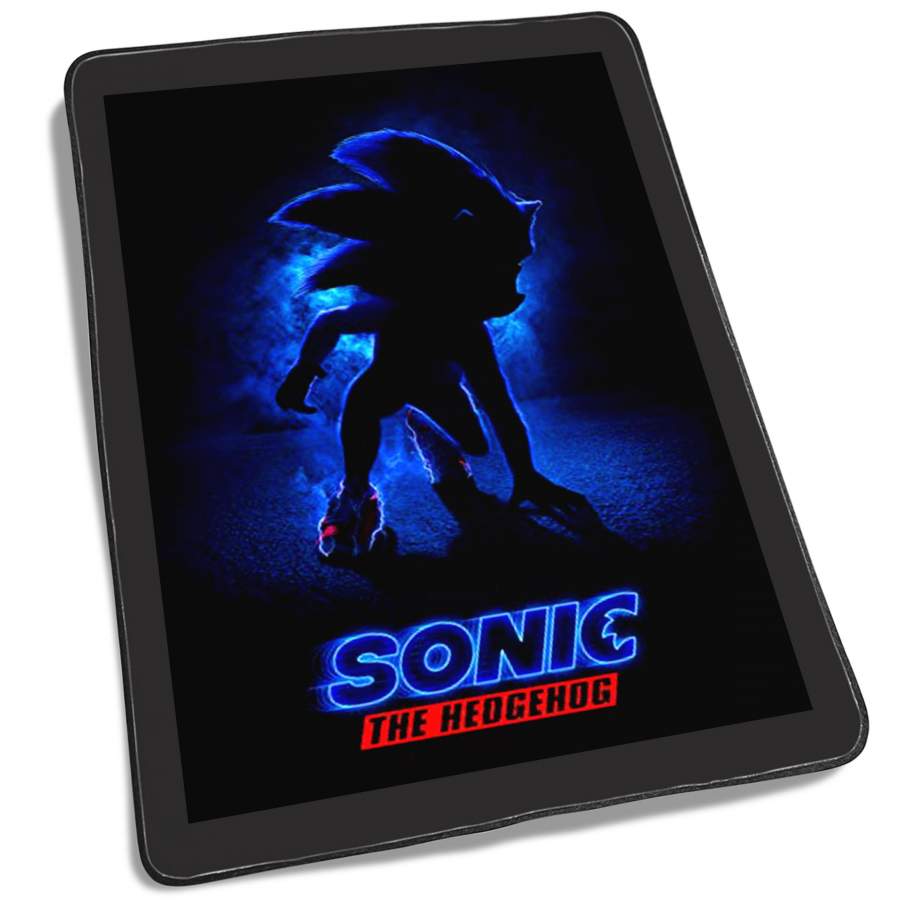 Sonic The Hedgehog Shadow Poster Fleece Blanket