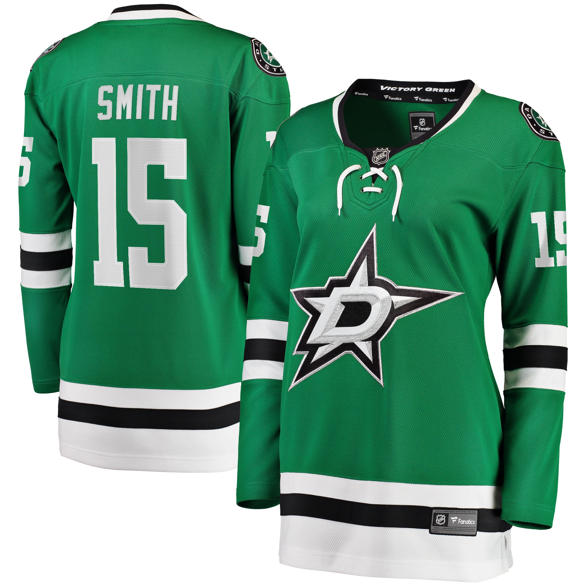 Women's Dallas Stars Craig Smith Kelly Green Home Breakaway Player Jersey