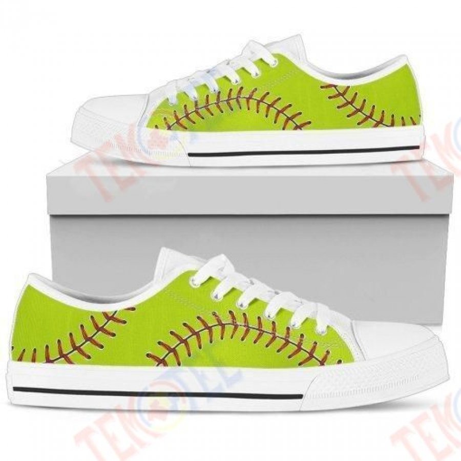 Mens Womens Softball Low Top Shoes Custom Print Footwear Converse Sneakers TMT616