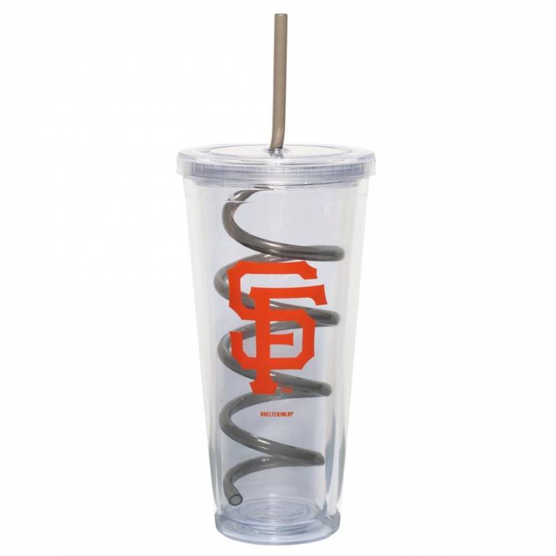 San Francisco Giants – Logo 22 oz Acrylic Tumbler With Swirl Straw