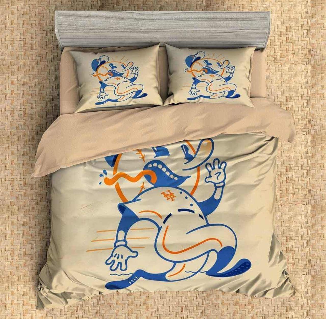 3D Customize New York Mets Duvet Cover Bedding Set